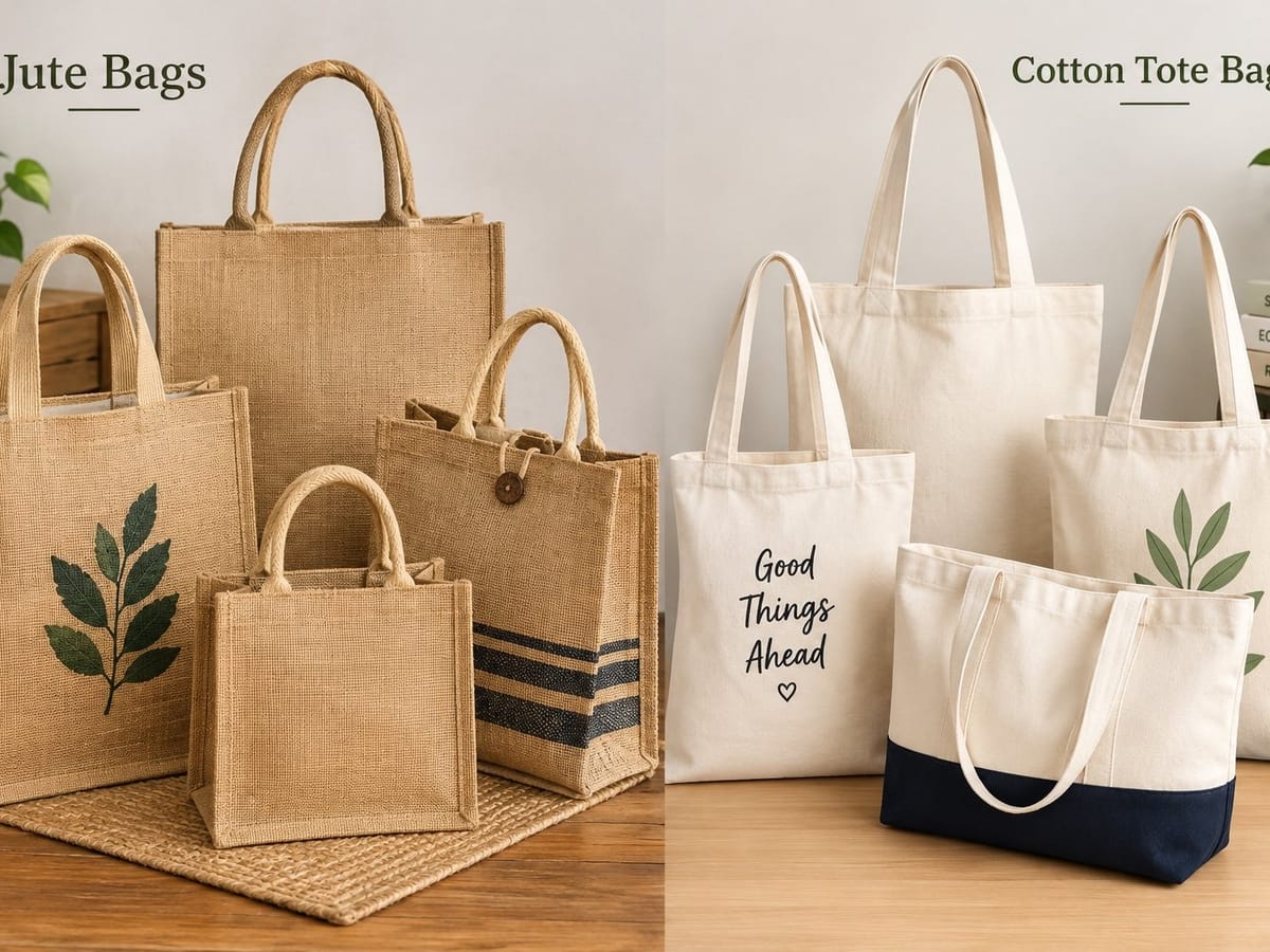 Jute/woven shopping bags